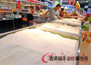市場、超市已鮮見湖南米,出售的多是本地、泰國米。記者顧展旭 攝